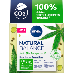 NIVEA Natural Balance beruhigende Tagespflege mit Bio Hanfsamenöl 50 ml 