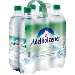 Adelholzener Mineralwasser Sanft - 6-Pack 6 x 1 l 