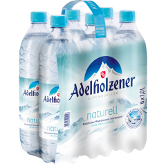 Adelholzener Mineralwasser Naturell - 6 - Pack 6 x 1 l 