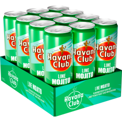 Havana Club Lime Mojito 10 % vol. - Tray 12 x 0,33 l 