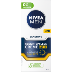NIVEA MEN Sensitive Gesichtspflege Creme LSF 15 75 ml 