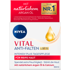 NIVEA Vital Anti-Falten Intensiv Plus Tagespflege für Reife Haut LSF15 50 ml 
