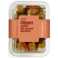 Grossmann Oliven gefüllt mit Mandeln 160 g 