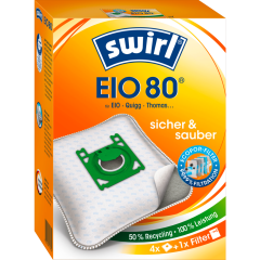 Swirl EIO 80 MicroPor® Plus Staubsaugerbeutel 4 Stück 