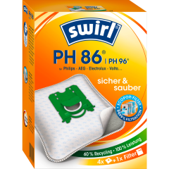 Swirl PH 86/PH 96 MicroPor® Plus Staubsaugerbeutel 4 Stück 