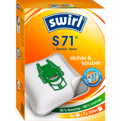 Swirl S 71 MicroPor® Plus Staubsaugerbeutel 4 Stück 