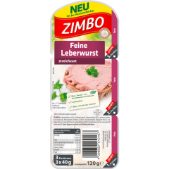Zimbo Leberwurst fein 120 g 