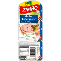 Zimbo Leberwurst grob 120 g 