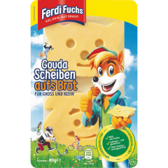 Ferdi Fuchs Gouda Scheiben 48% Fett i. Tr. Vollfettstufe 80 g 