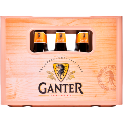 Ganter Weizen Hefehell - Kiste 20 x 0,5 l 