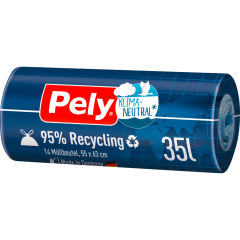 Pely Klimaneutral Zugband-Beutel Recycling 35 l 14 Stück 