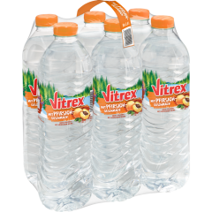 Vitrex Flavoured Water Pfirsich - 6-Pack 6 x 1,5 l 