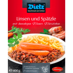 Dietz Linsen und Spätzle mit knackigen Wiener Würstchen 400 g 
