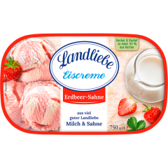Landliebe Eiscreme Erdbeer-Sahne 750 ml 