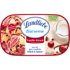 Landliebe Eiscreme Vanille-Kirsch 675 ml 