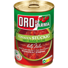 ORO di Parma Tomaten Stückig mit Basilikum 400 g 