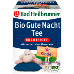 Bad Heilbrunner Bio Gute Nacht Tee für Kinder 8 Teebeutel 