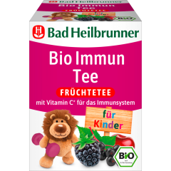 Bad Heilbrunner Bio Immun Früchtetee für Kinder 8 Teebeutel 