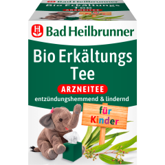 Bad Heilbrunner Bio Erkältungs Tee für Kinder 8 Teebeutel 