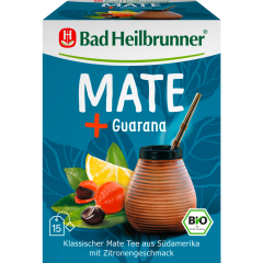 Bad Heilbrunner Bio Mate + Guarana 15 Teebeutel 