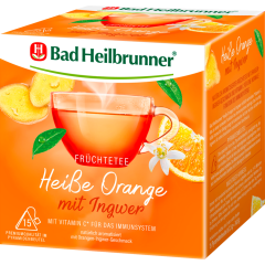 Bad Heilbrunner Früchtetee Heiße Orange mit Ingwer 15 Teebeutel 