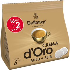 Dallmayr Crema d'Oro mild & fein Pads 16 + 2 Pads 