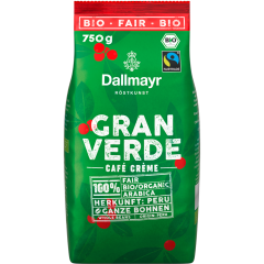 Dallmayr Bio Gran Verde Café Crème ganze Bohnen 750 g 