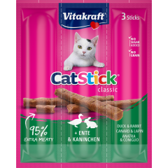 Vitakraft Cat-Stick Classic Ente & Kaninchen 3 x 6 g 