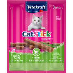 Vitakraft Cat Stick Mini Huhn & Katzengras 3 Stück 