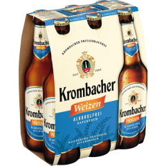 Krombacher Weizen Alkoholfrei - 6-Pack 6 x 0,33 l 