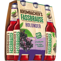 Krombacher Fassbrause Holunder - 6-Pack 6 x 0,33 l 