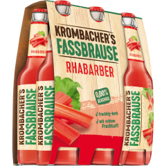 Krombacher Fassbrause Rhabarber - 6-Pack 6 x 0,33 l 