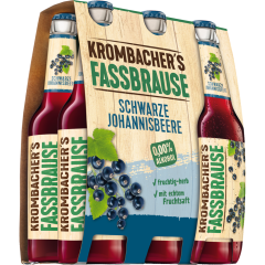 Krombacher Fassbrause Schwarze Johannisbeere - 6-Pack 6 x 0,33 l 