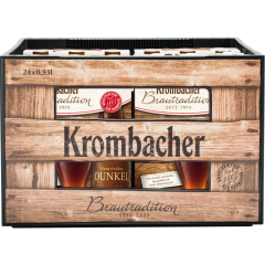 Krombacher Brautradition Naturtrübes Dunkel 0,33 l - Kiste 24 x          0.330L 