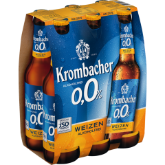 Krombacher 0,0 % Weizen alkoholfrei - 6-Pack 6 x 0,33 l 