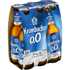 Krombacher 0,0 % Pils alkoholfrei - 6-Pack 6 x 0,33 l 