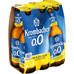 Krombacher 0,0 % Radler alkoholfrei - 6-Pack 6 x 0,33 l 