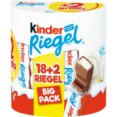 Ferrero kinder Riegel Big Pack 18 + 2 Stück 