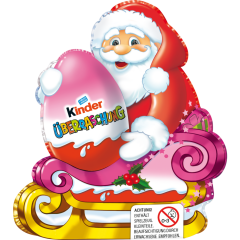 Ferrero kinder Schokolade Weihnachtsmann Rosa-Ei mit Überraschung 75 g 