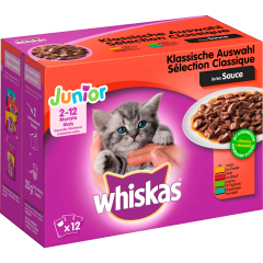 whiskas Junior Klassische Auswahl in Sauce 12 x 100 g 