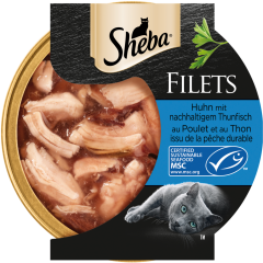 Sheba MSC Filets Huhn mit Thunfisch 60 g 