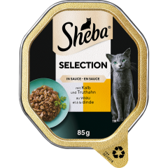 Sheba Selection in Sauce mit Kalb und Truthahn 85 g 
