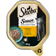 Sheba Sauce Collection Frikassee mit Truthahn und Gemüse 85 g 