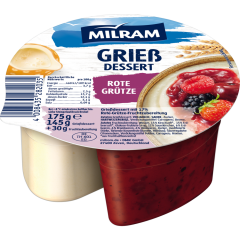MILRAM Grieß-Dessert Rote Grütze 175 g 