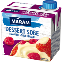 MILRAM Dessert Soße mit Vanillegeschmack 500 ml 