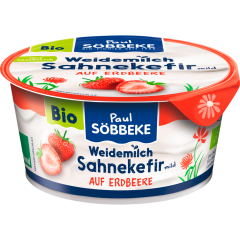 Söbbeke Bio Sahnekefir mild Erdbeere 10% 150 g 