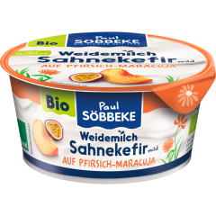 Söbbeke Bio Weidemilch Sahnekefir mild auf Pfirsich-Maracuja 10 % Fett 150 g 
