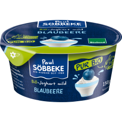 Söbbeke Pur Bio Joghurt mild Blaubeere 3,8 % Fett 150 g 