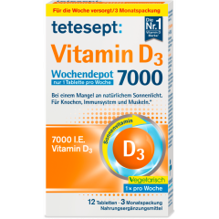 tetesept: Vitamin D3 7000 12 Tabletten 