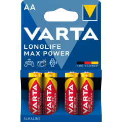 Varta Longlife Max Power Mignon AA 4 Stück 
